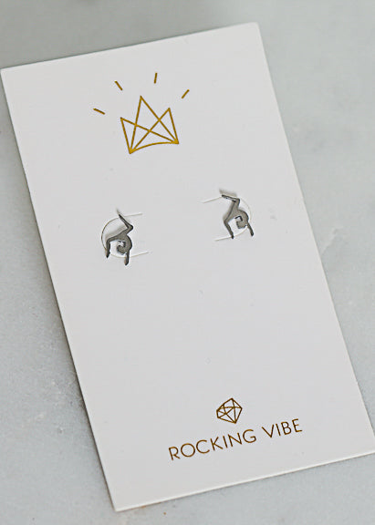 Gymnast Stud Earrings